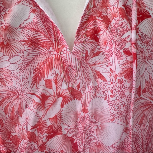 Tommy Bahama Petit Palma Balloon Sleeve Short Dress Paradise Pink Small NWT NEW - Picture 11 of 14